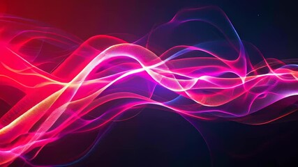 Wall Mural - an abstract smooth, vibrant, dynamic wave of light