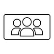© srimulkiyatul_std - vector ilustration of team group outline icon.