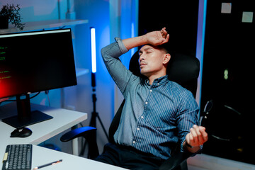 stressed programmers, working overtime, developers feeling frustrated while fixing complex code erro