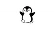 © Komang - Cheerful Cartoon Penguin with Open Wings and Cute Expression.