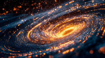 Glowing spiral of quantum algorithm data