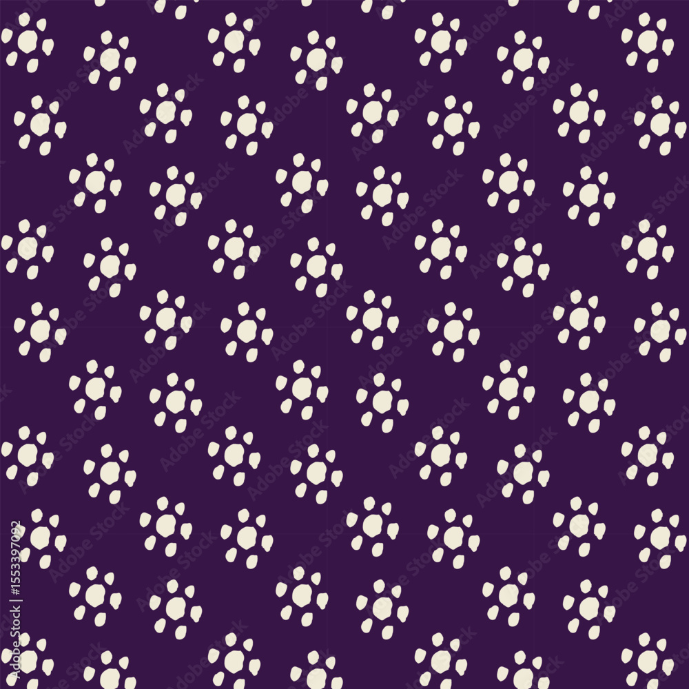 Floral art seamless vector pattern