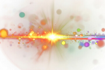 Wall Mural - png colorful light effect background colorful glowing.