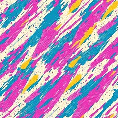 Wall Mural - vibrant abstract paint splatter pattern in bold colorful hues