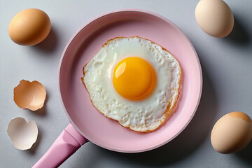 Wall Mural - creative colorful minimalistic picture of food made with generative ai