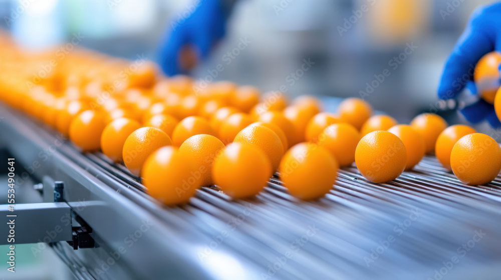Ball factory, Automated arms checking ball circumference and rotation ...