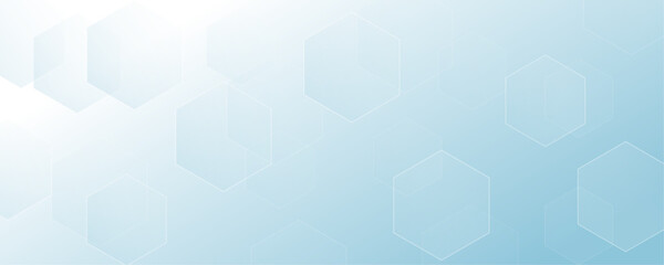 Wall Mural - futuristic molecule structure abstract blue color hexagonal network background design for technology