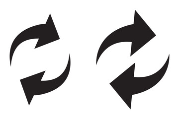 Canvas Print - swap icon vector. switch icon. swap icon with two arrows. exchange arrow icons. two arrows in opposi