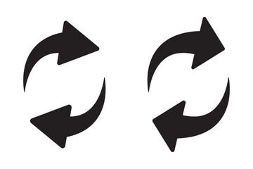 Canvas Print - swap icon vector. switch icon. swap icon with two arrows. exchange arrow icons. two arrows in opposi