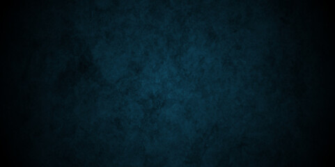 Wall Mural - 	
Dark Blue background with grunge backdrop texture, watercolor painted mottled blue background, colorful bright ink and watercolor textures on black paper background.