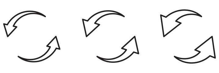 Wall Mural - Refresh arrow symbol reload sync rotate exchange