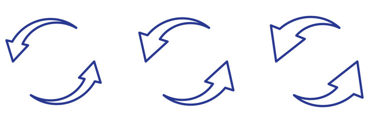 Wall Mural - Refresh arrow symbol reload sync rotate exchange