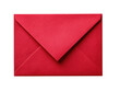 © Poly - A closed red envelope with textured paper isolated on transparent background