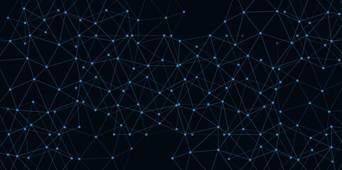 Wall Mural - futuristic digital with particles vector illustration for your design. abstract low polygon network 
