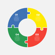© corben_dallas - Circle diagram infographic in 4 steps or options