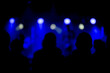 © luzkovyvagon.cz - Dark black blue silhouette people concert music color