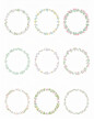 © Adobe worker  - collection of elegant floral wreaths in hand-drawn style, suitable for invitations, wedding designs, branding, and decorative projects.label, old-fashioned, design element, floral pattern,