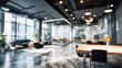 © Chingiz - Blurred interior of modern office with stylish and functional layout