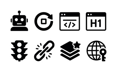 Wall Mural - Technology, coding line icon set. web, programming development icons linear collection