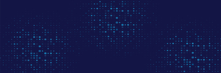 Wall Mural - Dot white blue wave light screen gradient texture background. Abstract technology big data digital background. vector eps 10
