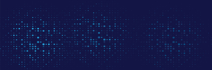 Wall Mural - Dot white blue wave light screen gradient texture background. Abstract technology big data digital background. vector eps 10