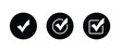 © Robbiya - Checkmark icon. Checkmark vector set. Approved symbol vector.