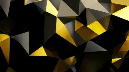 Wall Mural - Abstract Geometric Shape with Gold and Black Colors for Background and Design Elements