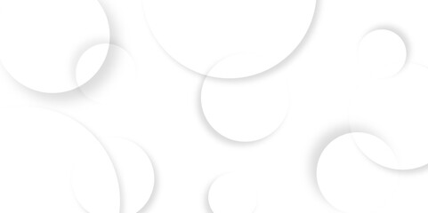 Wall Mural - abstract background with circle white abstract geometric background with soft light white paper circ
