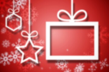 Wall Mural - blurred christmas background