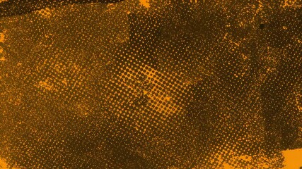 Wall Mural - dark brown to deep orange halftone pattern texture background graphic design
