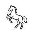 © Agus - line drawing of jumping horse icon