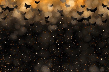 Wall Mural - halloween bat pattern bokeh effect background backgrounds confetti outdoors.