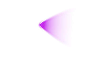 Wall Mural - purple  light flash standing upright on white background with clean and minimal look