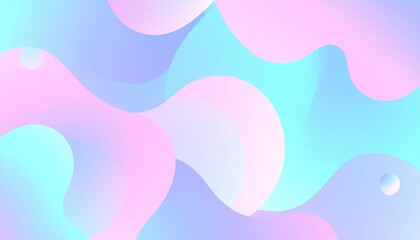 Wall Mural - abstract liquid background with 3d popup composition in various colors. trendy illustration