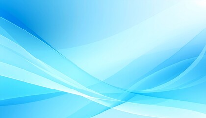 Wall Mural - abstract blue background with flowing light waves and a smooth, curved line design for a modern tech