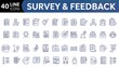 © Stockar BD - Survey And Feedback icon set.