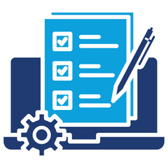Planning Flat Blue Icon