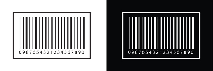 Bar code vector cartoon icon. Vector illustration barcode on white background. Isolated cartoon illustration in eps 10.	