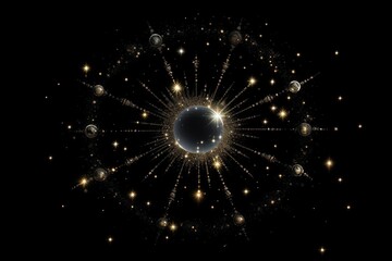 Canvas Print - astrology sparkle light glitter astronomy universe outdoors.