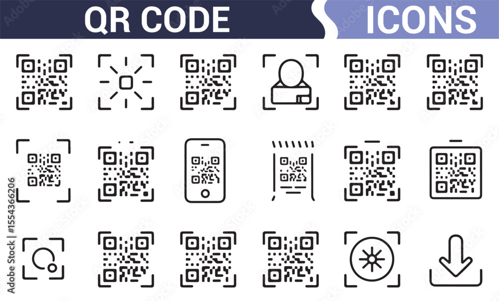 Reception Scanable Collateral Qr Code Scannable QR codes for modern technology and data transfer solutions ...
