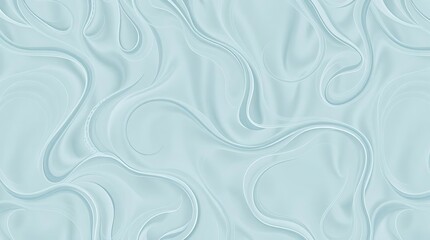 Elegant light blue fabric-like texture with flowing, curving line pattern