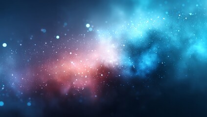 A dazzling celestial panorama presents a glorious nebula, its deep blue tones and luminous essence juxtaposed against an inky blackness punctuated by a multitude of twinkling stellar bodies