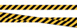 © Vector Jungle - Diagonal striped caution tape vector illustration for construction barriers, crime scene borders, or safety warnings featuring bold, parallel lines for graphic design