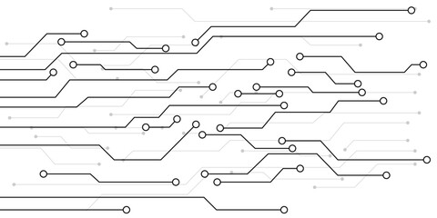 Wall Mural - circuit board technology element vector illustration