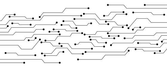 Wall Mural - vector abstract technology on white background. abstract futuristic circuit board illustration, circ