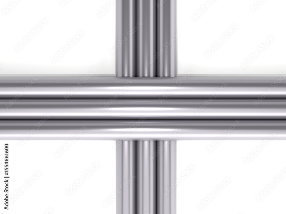 Pipe Stack Top View Top view steel pipes, industrial products, Galvanized and stainless, 3D ...
