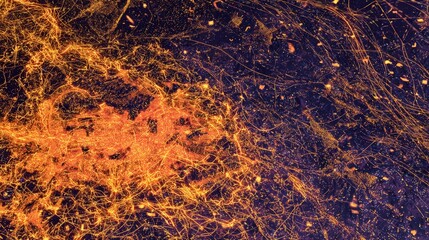 Wall Mural - Abstract Fiery Explosion Pattern