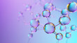 © olgakris - Retinoid molecular structures over gradient background, cosmetic formulation, anti-aging skin care delivery, dermatology research and product development