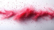© BANDERSOUL - vibrant red sparkle burst with glitter effect on white background, party decoration