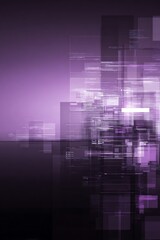 abstract purple technology code data landscape